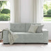Loveseat bank 180x77x82 cm fluweel lichtgrijs