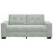 Loveseat bank 180x77x82 cm fluweel lichtgrijs
