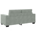 Loveseat bank 180x77x82 cm fluweel lichtgrijs