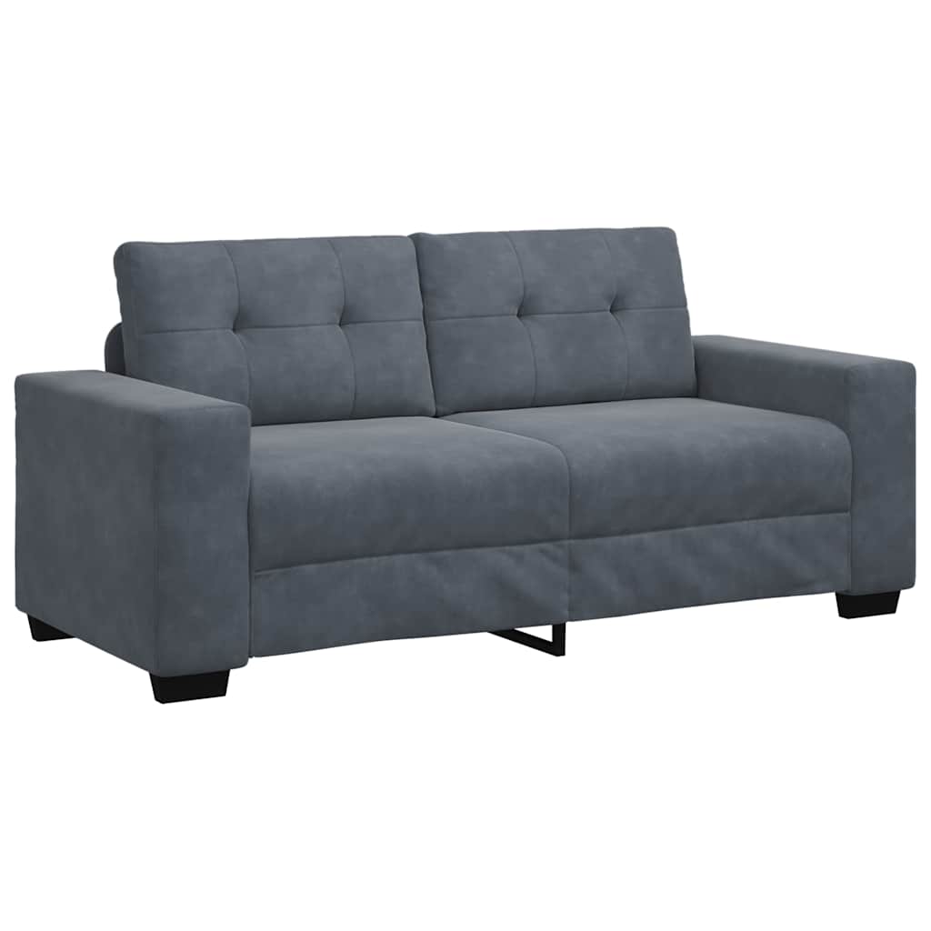 Loveseat bank 180x77x82 cm fluweel donkergrijs