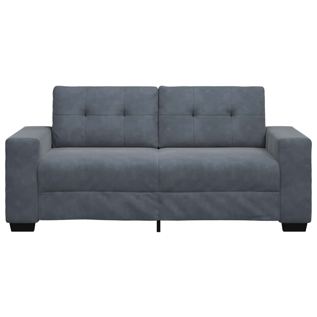 Loveseat bank 180x77x82 cm fluweel donkergrijs