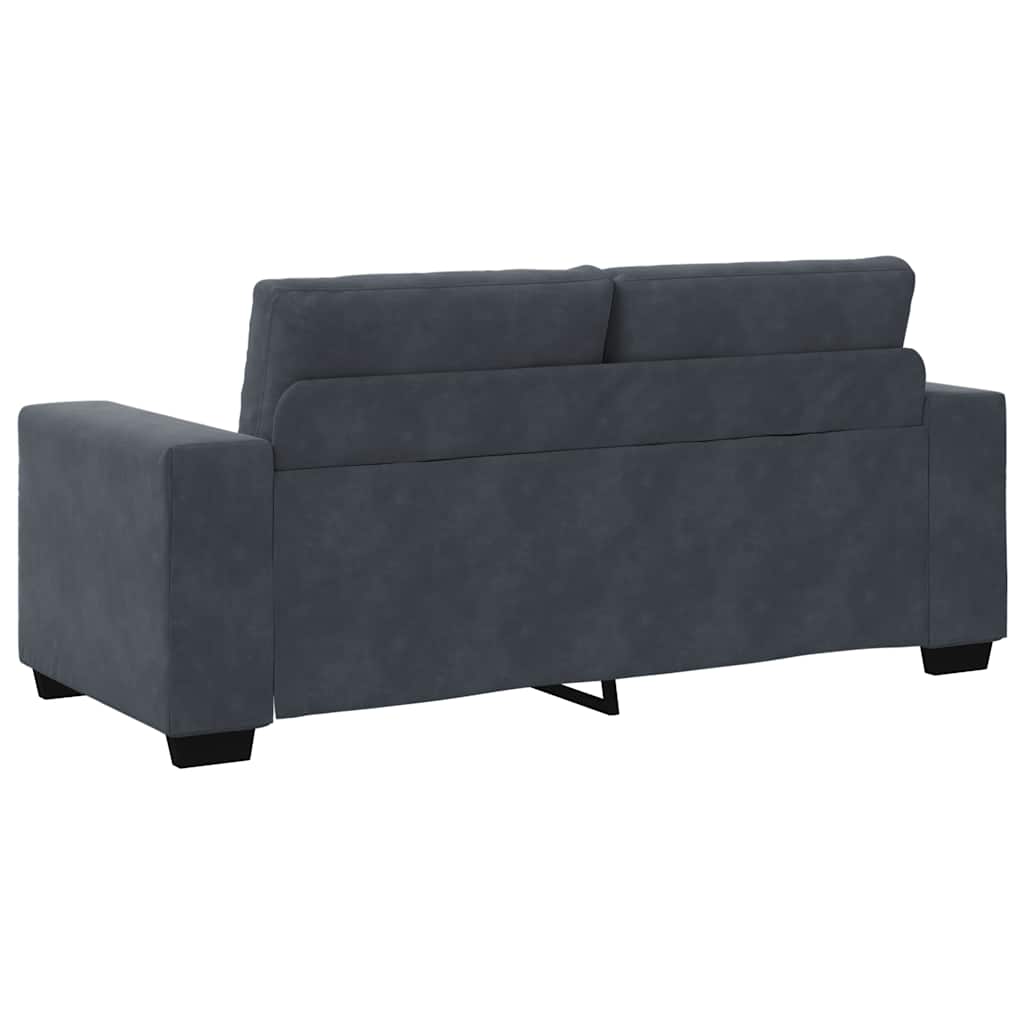 Loveseat bank 180x77x82 cm fluweel donkergrijs