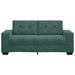 Loveseat Sofa Donkergroen 180x77x82 cm Fluweel