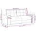 Loveseat Sofa Donkergroen 180x77x82 cm Fluweel