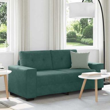 Loveseat Sofa Donkergroen 180x77x82 cm Fluweel