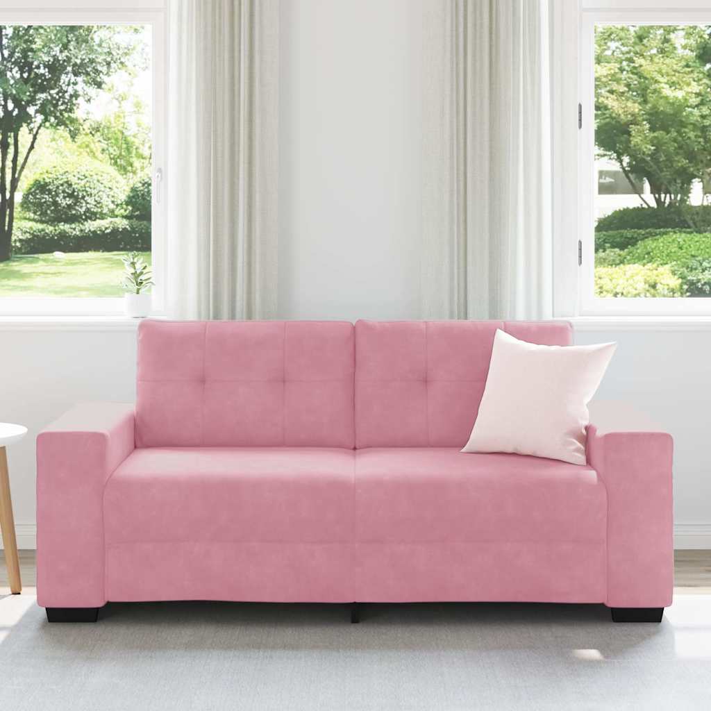 loveseat bank roze 180x77x82 cm fluweel