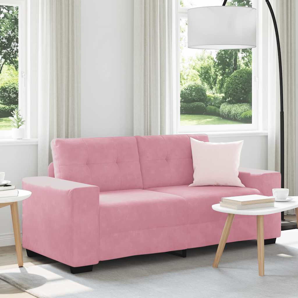 loveseat bank roze 180x77x82 cm fluweel