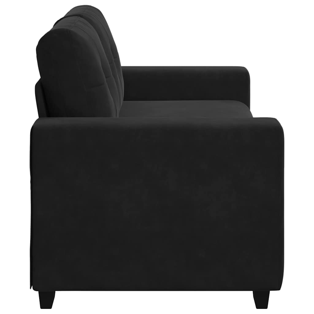 Loveseat bank 180x77x82 cm fluweel zwart