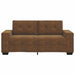 Loveseat met kussen Bruin Kunstleer
