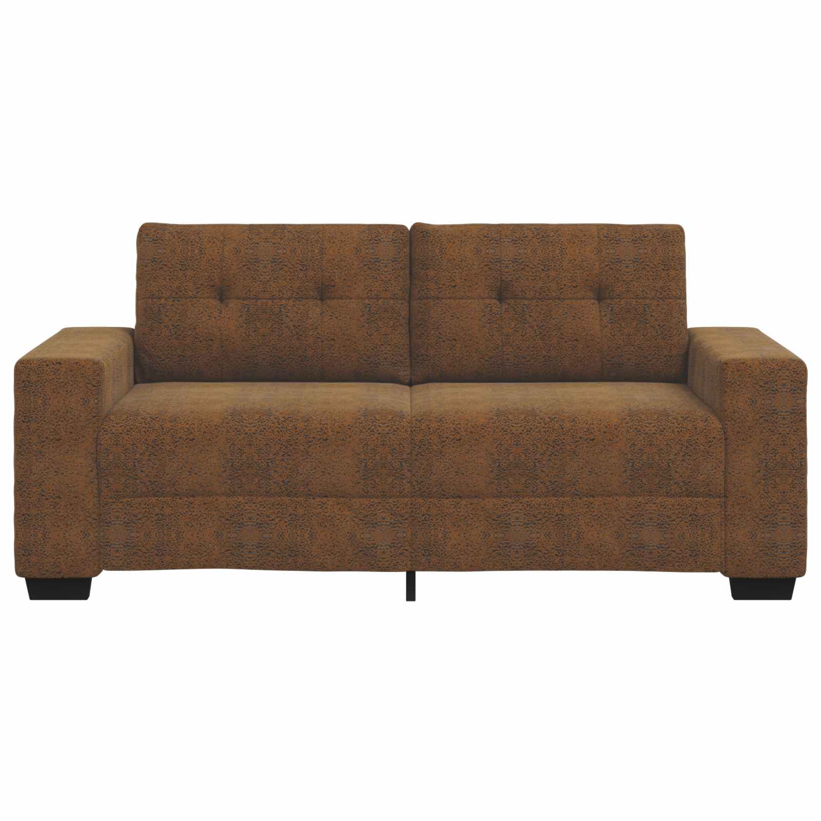 Loveseat Bruin 180 cm Nep Suede Leer