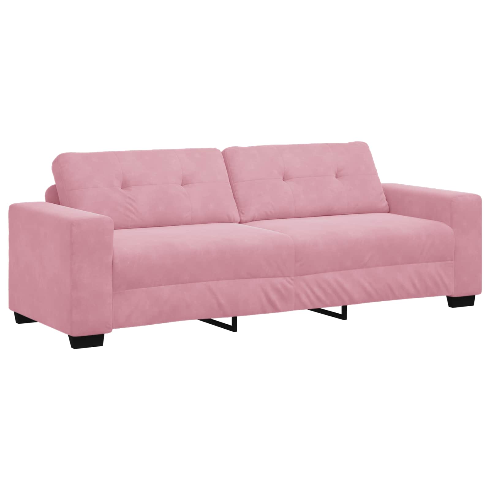 3-Zits Bank Roze 220 cm Fluweel