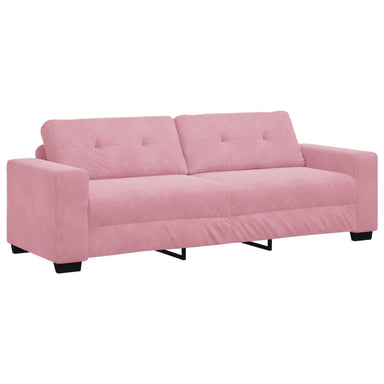 3-Zits Bank Roze 220 cm Fluweel