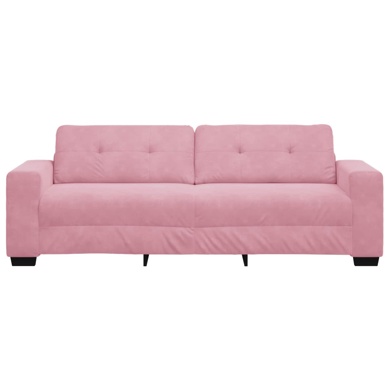 3-Zits Bank Roze 220 cm Fluweel