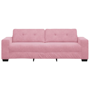 3-Zits Bank Roze 220 cm Fluweel