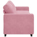 3-Zits Bank Roze 220 cm Fluweel