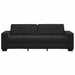 3-zitsbank zwart 220x78x80 cm fluweel