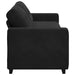 3-zitsbank zwart 220x78x80 cm fluweel