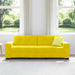 3-Zits Bank Geel 220 cm Fluweel