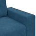 3-Zits Sofa Blauw 220 cm Fluweel