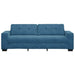3-Zits Sofa Blauw 220 cm Fluweel