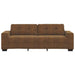 Bank met kussen Bruin Kunstleder en Hout