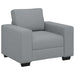 Fauteuil 100x77x82 cm stof lichtgrijs