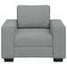 Fauteuil 100x77x82 cm stof lichtgrijs
