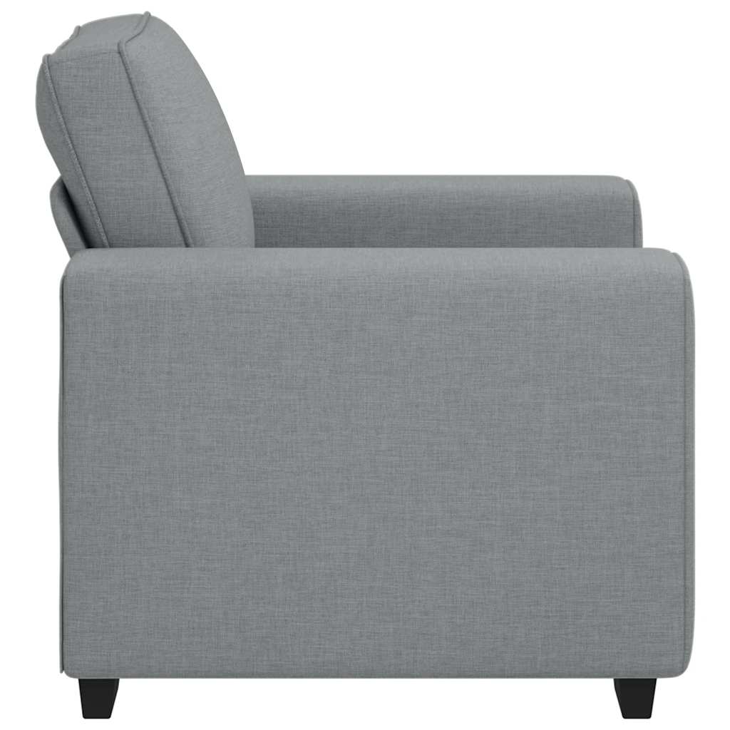 Fauteuil 100x77x82 cm stof lichtgrijs
