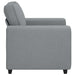 Fauteuil 100x77x82 cm stof lichtgrijs