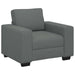 Fauteuil 100x77x82 cm stof donkergrijs