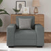Fauteuil 100x77x82 cm stof donkergrijs