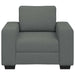 Fauteuil 100x77x82 cm stof donkergrijs