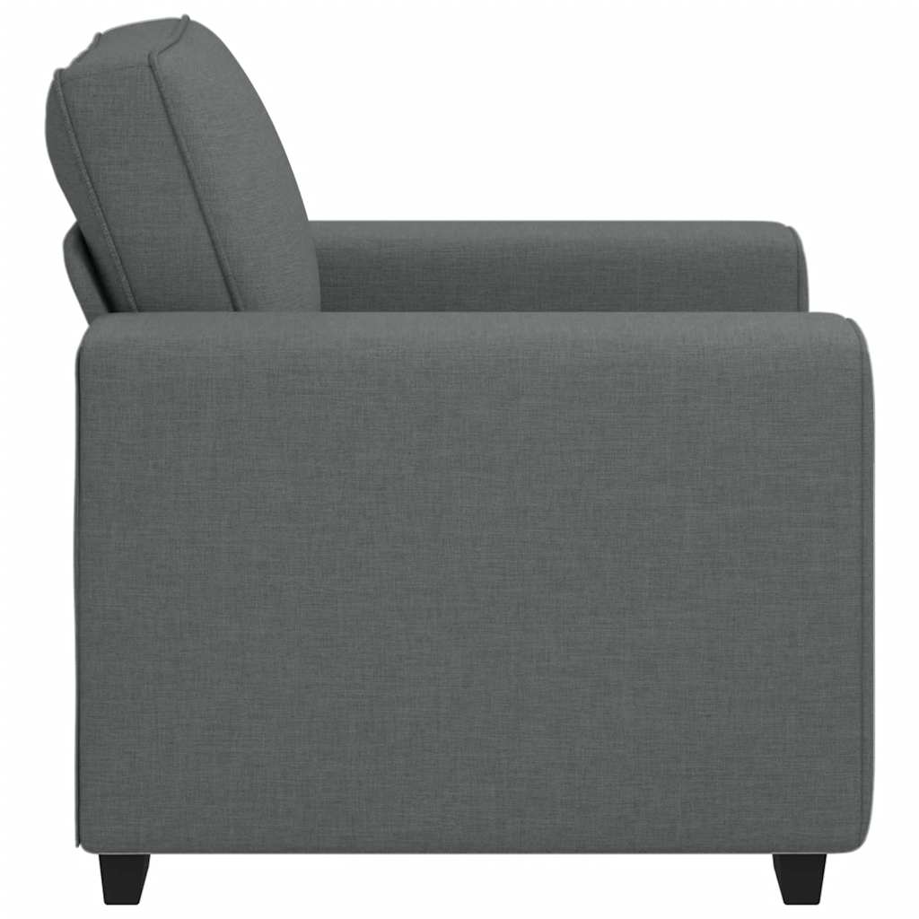 Fauteuil 100x77x82 cm stof donkergrijs