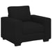 Fauteuil 100x77x82 cm stof zwart