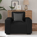 Fauteuil 100x77x82 cm stof zwart