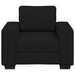 Fauteuil 100x77x82 cm stof zwart