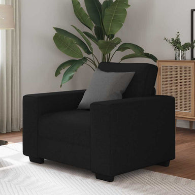 Fauteuil 100x77x82 cm stof zwart