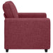 Bankstoel Wijnrood 100x77x82 cm Stof