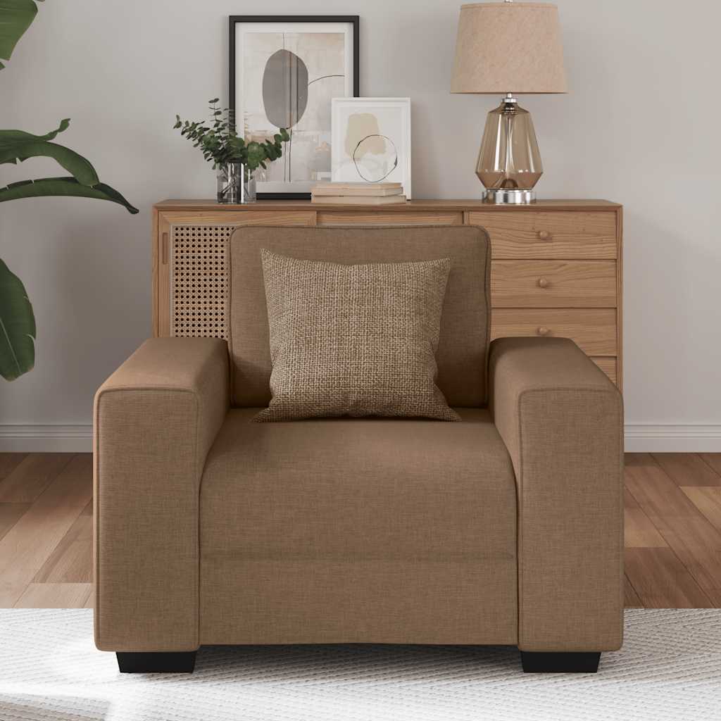 Sofastoel Bruin 100x77x82 cm Stof