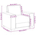 Sofastoel Bruin 100x77x82 cm Stof