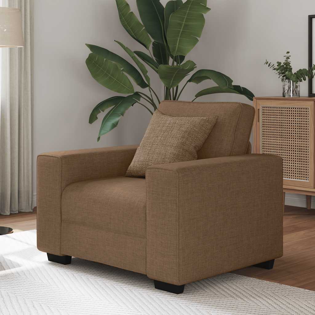 Sofastoel Bruin 100x77x82 cm Stof