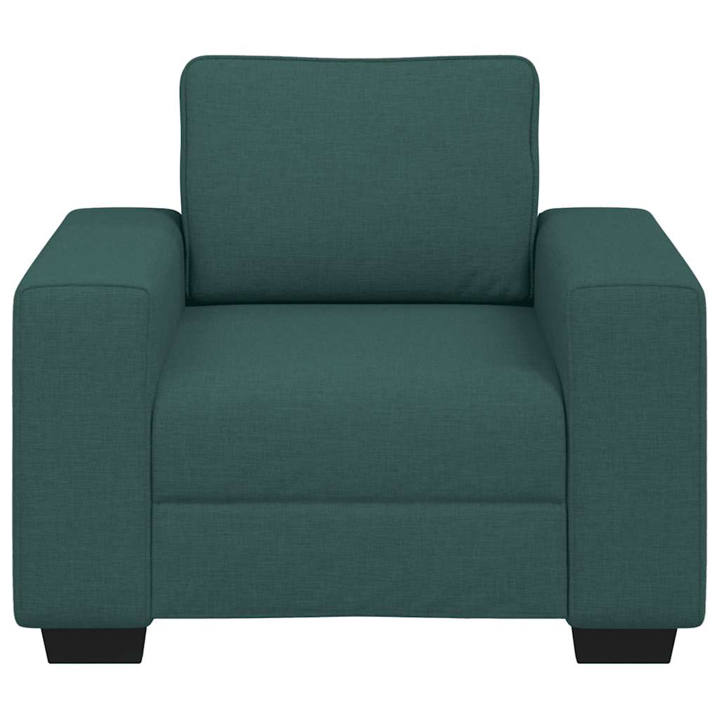 Sofastoel Donkergroen 100x77x82 cm Stof
