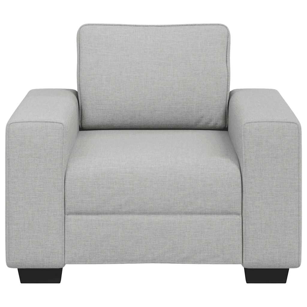 Sofastoel Wolkgrijs 100x77x82 cm Stof