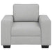 Sofastoel Wolkgrijs 100x77x82 cm Stof
