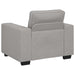 Sofastoel Wolkgrijs 100x77x82 cm Stof