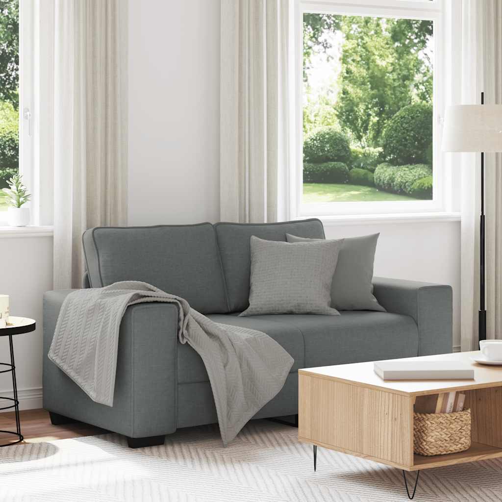 2-zitsbank 160x77x82 cm stof donkergrijs