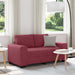 2-zitsbank wijnrood 160x77x82 cm stof