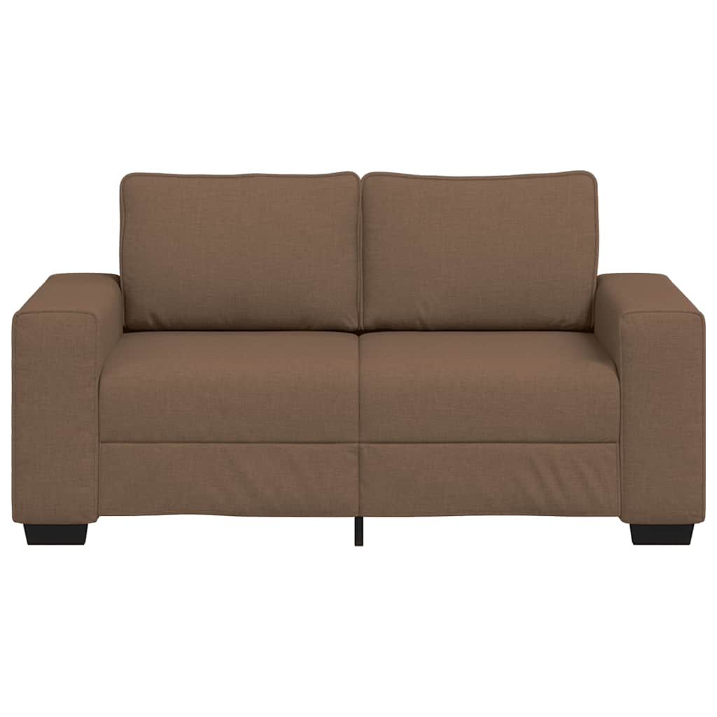 2-zitsbank bruin 160x77x82 cm stof