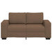 2-zitsbank bruin 160x77x82 cm stof