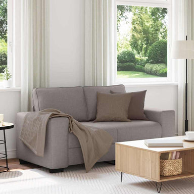 2-zitsbank Taupe 160x77x82 cm Stof